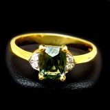 Green Sapphire Rings B8RI-075